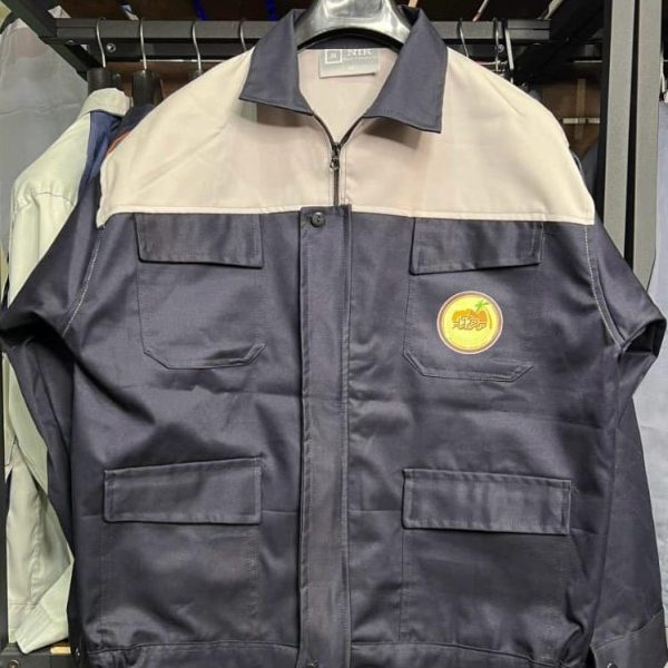 لباسکار دوتیکه سرمه ای طوسی شهرداری