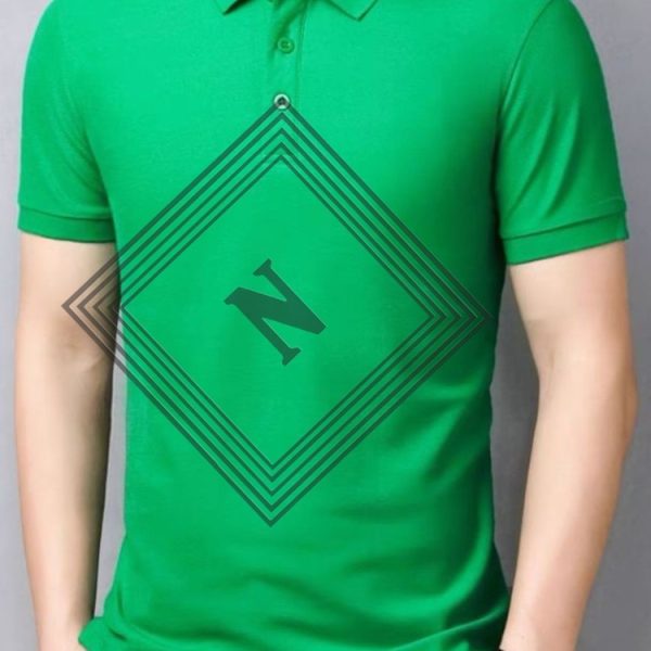 تیشرت جودون یقه دار سبز ایمن ابزار نیک