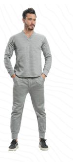 لباس زیر گرم طوسی مدل نسیم